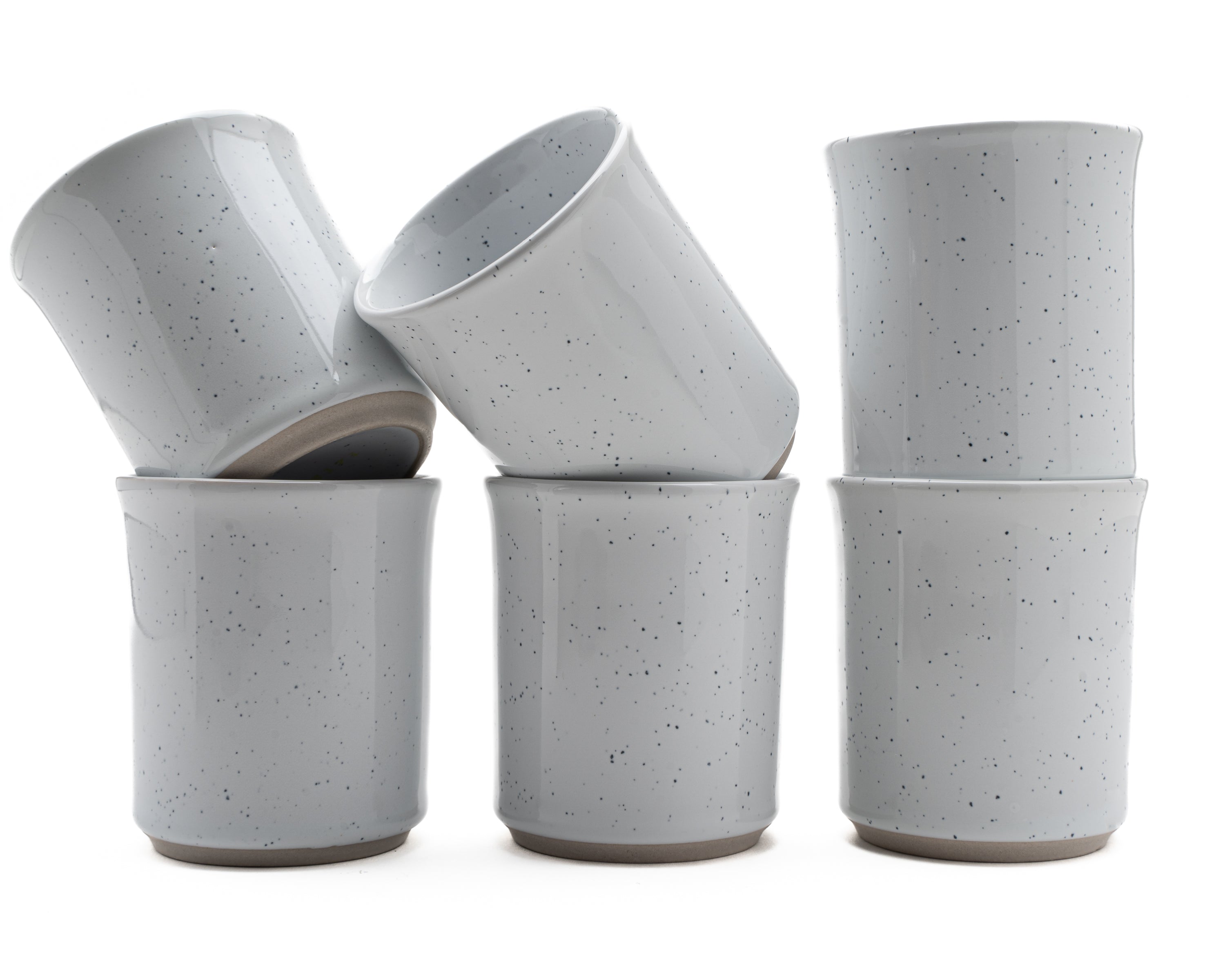 Kade 171  Koffiekopjes - set van 6 kopjes - 150ML - wit - keramiek - hip en trendy