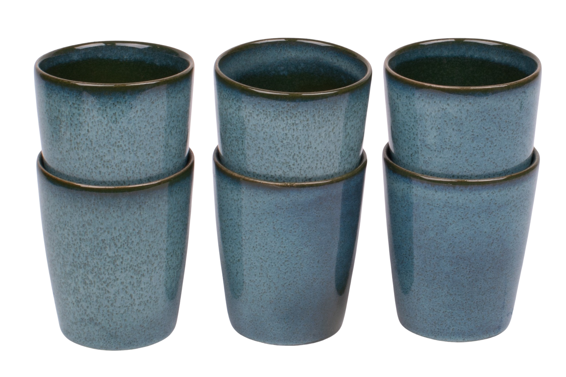Kade 171 Koffiekopjes set van 6 - 250 ml - 6 persoons - Evora - groen - Portugees stoneware