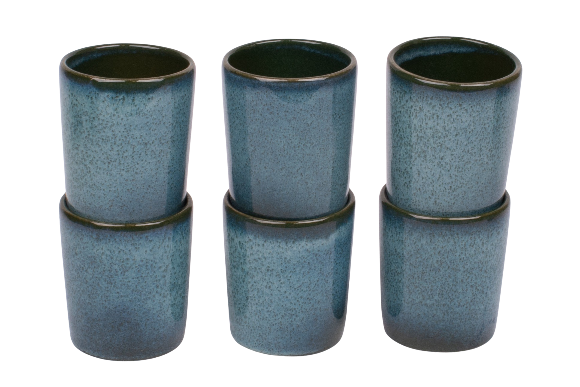 Kade 171 Koffiekopjes set van 6 - 150 ml - 6 persoons - Evora - groen - Portugees stoneware