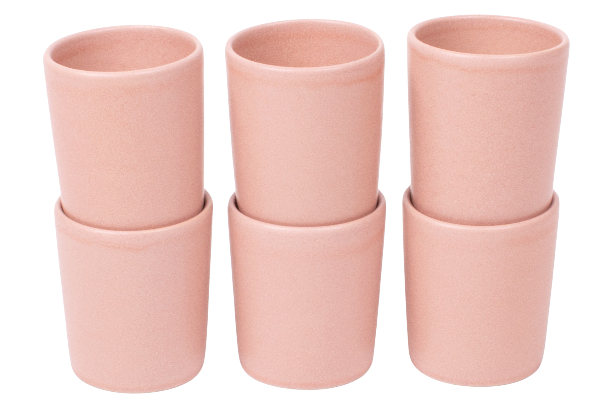 Kade 171 Koffiekopjes set van 6 - 150 ml - 6 persoons - Madeira - roze - Portugees stoneware
