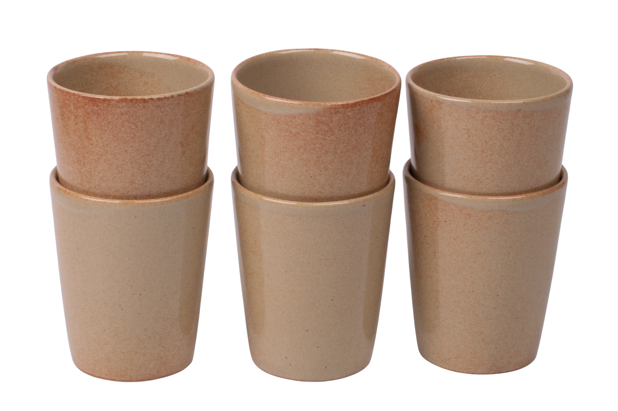 Kade 171 Koffiekopjes set van 6 - 250 ml - 6 persoons - Maia - zandkleurig - Portugees stoneware