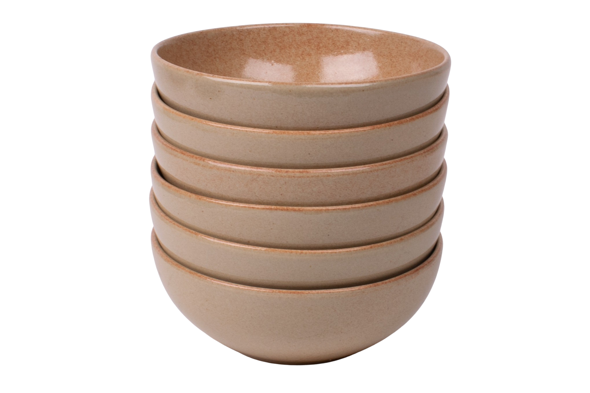 Kade 171 Set van 6 schaaltjes - 15,5 cm - Maia - zandkleurig - Portugees stoneware