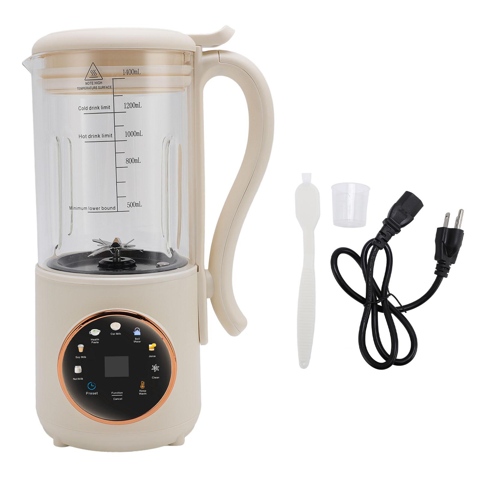 Vestidos 1.4L Notenmelkmachine Multifunctionele Sojamelkmaker Juicer met Timer Automatische Reiniging L