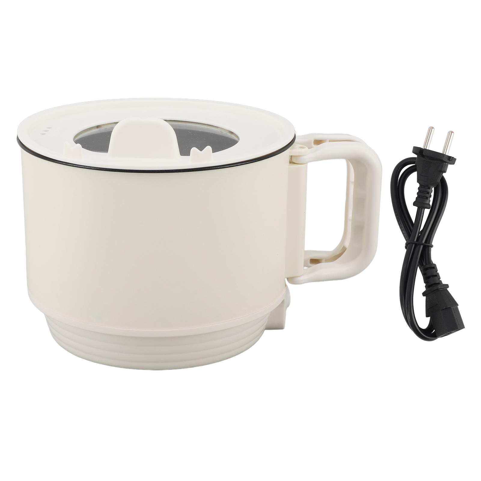 OutsideWorld Elektrische Hot Pot 1.8L 600W 2 Standen Draagbare Anti-aanbak Mini Multifunctionele Koker met Handvat voor L(for 6.5-9kg)