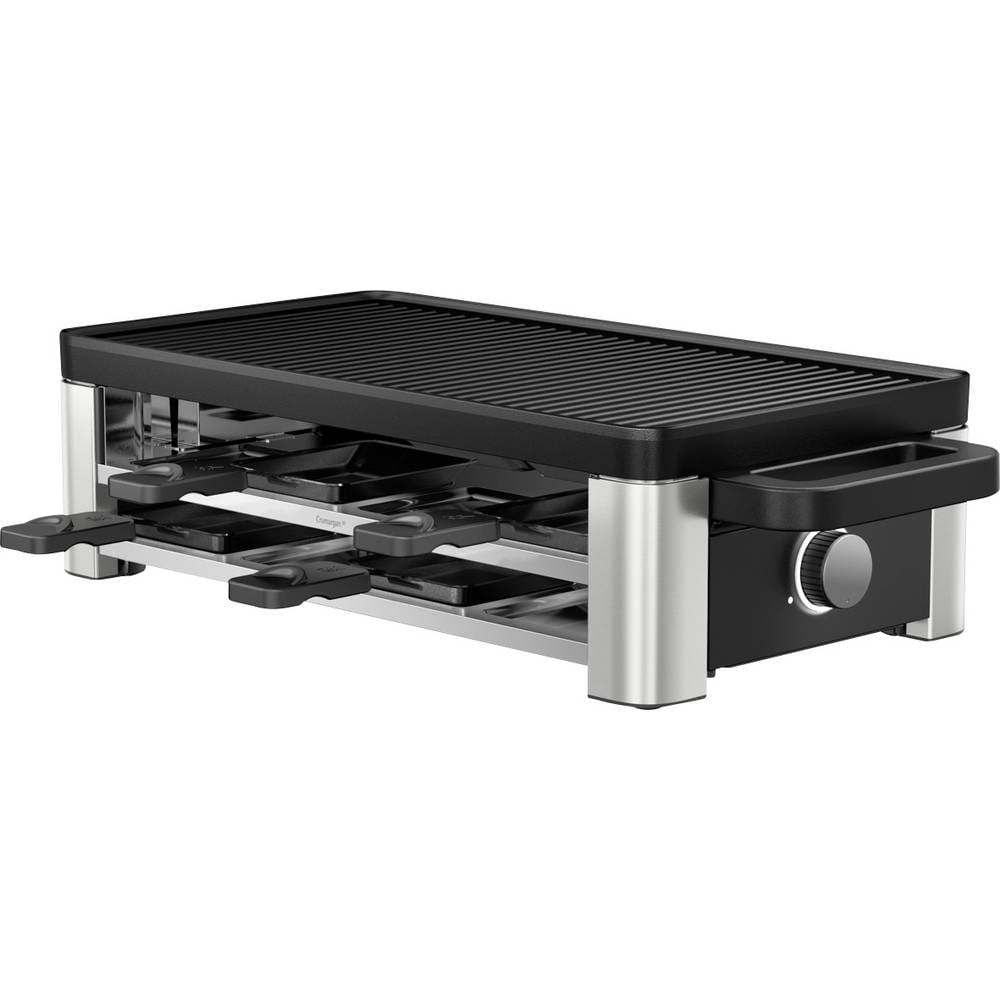 WMF Lono Selection Gourmetstel 8 pannen, Anti-aanbaklaag, Kabelgebonden Zwart, Zilver