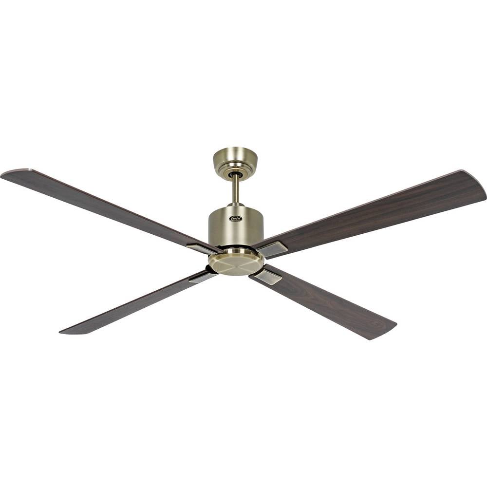 CasaFan ECO NEO III 152 MA-NB/KI WiFi Flügel Nussbaum/Kirsche Plafondventilator 27 W (Ø x h) 152 cm x 360 mm Antiek-messing Met afstandsbediening, Timer, Met