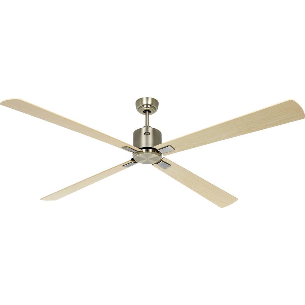 CasaFan ECO NEO III 180-4 MA-AH/BU WiFi Flügel Ahorn/Buche Plafondventilator 28 W (Ø x h) 180 cm x 360 mm Antiek-messing Met afstandsbediening, Timer, Met