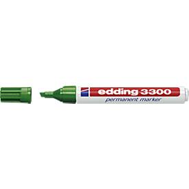 Edding Permanent marker 3300 1 - 5 mm. groen (doos 10 stuks)