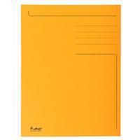 exacompta Dossiermap bedrukt 3 kleppen Folio. 280 g/m². gerecycleerd. oranje (pak 50 stuks)