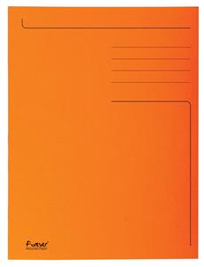 exacompta Dossiermap bedrukt 3 kleppen Folio. 280 g/m². gerecycleerd. oranje (pak 50 stuks)