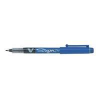 Pilot Fineliner V-Signpen 0.6 mm. blauw (pak 12 stuks)