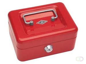 Wedo geldkoffer, ft 12,5 x 11,5 x 8 cm, rood