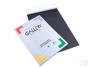 Gallery tekenpapier, zwart, ft 24,5 x 34,5 cm, 120 g/m², blok van 20 vel