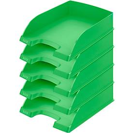 LEITZ brievenbak Standard 5227, groen, 5 stuks