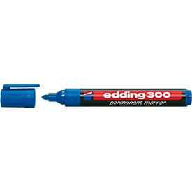 edding 300 Permanentmarker Dunkelblau wasserfest: Ja