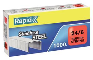 Rapid Nieten office standaard 24/6 roestvrij staal (pak 1000 stuks)