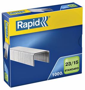 Rapid Nieten 23 Standaard 23/15 mm. capaciteit 120 vel (doos 1000 stuks)