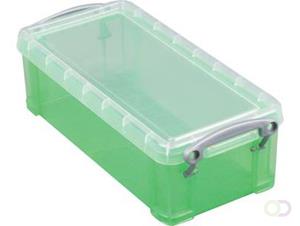 Reallyusefulboxes Really Useful Box 9 liter, transparant groen