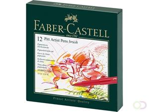 Faber-castell Brushstift  Pitt Artist 12 stuks assorti