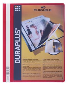 DURABLE Schnellhefter DURAPLUS, DIN A4, rot, überbreit