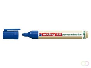 Edding Permanent marker 22 EcoLine blauw (doos 10 stuks)