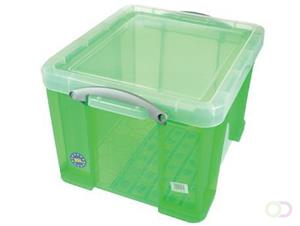 Reallyusefulboxes Really Useful Box 35 liter, transparant groen