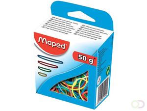 Maped Gummiringe im Karton, 50 g, sortiert