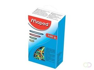 Maped Gummiringe im Karton, 100 g, sortiert