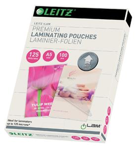 leitz Laminierfolie DIN A5 125 micron glänzend 100St.