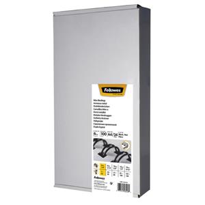 Fellowes draadruggen, doos van 100 stuks, 6 mm, zwart