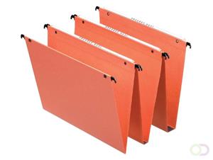 Esselte Hangmap Orgarex Dual Uniscope Verticaal. 330 mm (345 x 245 mm). V-bodem. oranje (pak 25 stuks)