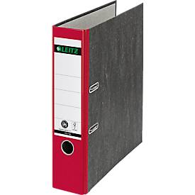 Leitz Ordner wolkenmarmer Rugbreedte 80 mm. rood