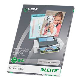 LEITZ Laminierfolientasche iLAM, DIN A4, glänzend, 160 mic