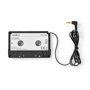 HQ Auto cassette adapter met 3,5mm Jack connector / zwart