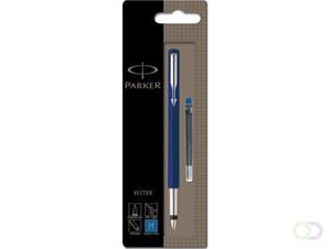 Parker Collectie Vector Standard vulpen, houder in geassorteerde kleuren, op blister