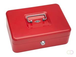 Wedo geldkoffer, ft 25 x 18 x 9 cm, rood