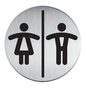 Durable Infobord pictogram  4920 toileten D/H rond 83Mm