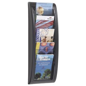 PAPERFLOW Wand-Prospekthalter Quick fit, DIN A5, schwarz