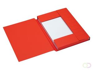 Jalema Dossiermap  Secolor A4 3 kleppen 225gr rood