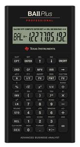 texasinstruments TEXAS INSTRUMENTS Finanzrechner TI-BA II Plus professionell