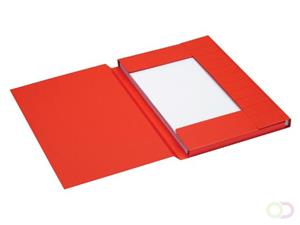 Jalema Dossiermap  Secolor folio 3 kleppen 225gr rood