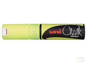 Uni-Ball Kreidemarker Chalk PWE-8K, neon-gelb, Keilspitze