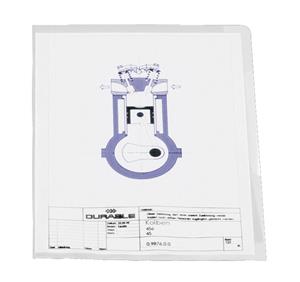 Durable L-map A4, transparant, 10 stuks