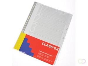 Class'ex tabbladen set 1-5, 23-gaatsperforatie, karton