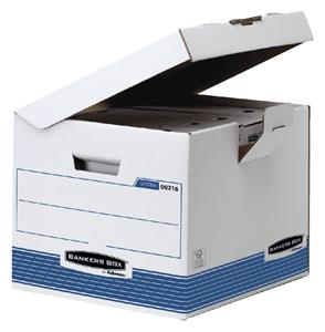 Fellowes BANKERS BOX SYSTEM Archiv-Klappdeckelbox Kubus