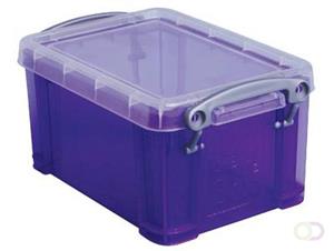 Reallyusefulboxes Really Useful Box 0,7 liter, transparant paars