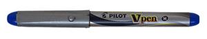 PILOT Einweg-Füllhalter V-Pen Silver, blau