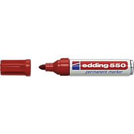 Edding Viltstift  550 rond rood 3-4mm