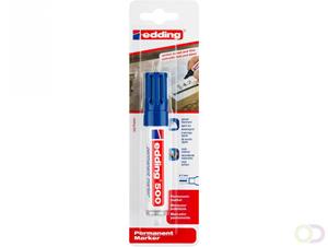 6 x Edding Permanentmarker edding 500 blau Blister