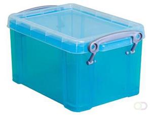 Reallyusefulboxes Really Useful Box 1,6 liter, transparant helblauw